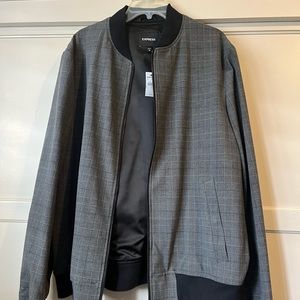 XL Polyester Light Jacket For Men , Brand New , Gray Color , Trendy Style